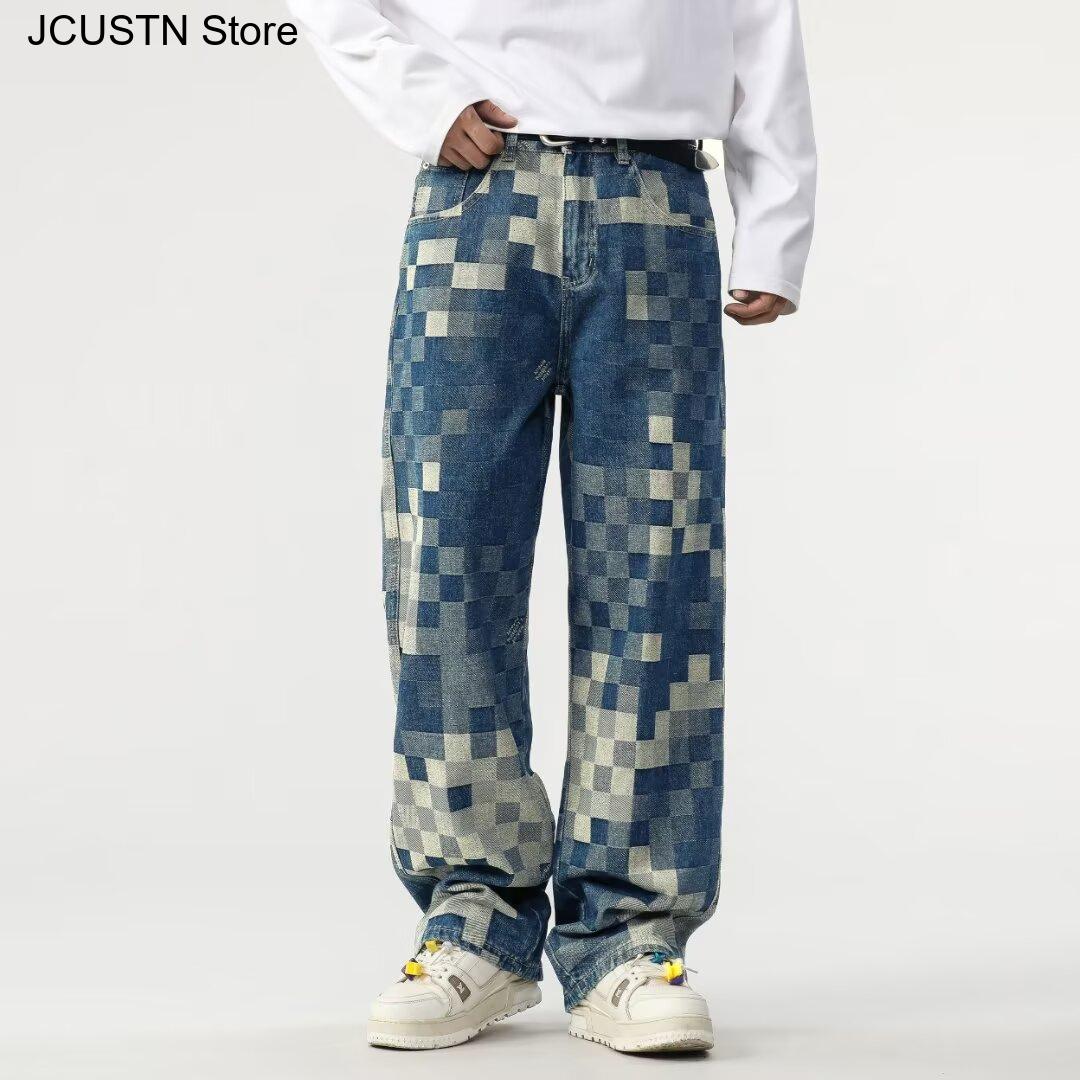 Men'S Accessories For Jeans - Männliche, trendige Hose mit geradem Bein,