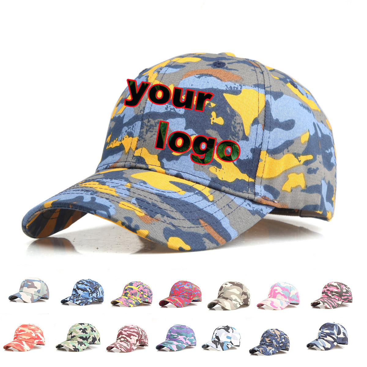 Hat Snapback Cap - Individuelles Logo Camouflage Baseball Cap Unisex
