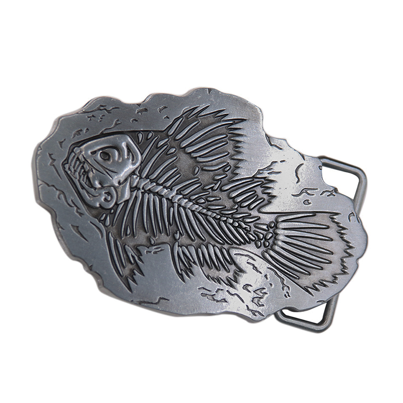 Men'S Accessories For Jeans - 40mm Fisch Fishbone Fossil Gürtel Schnalle