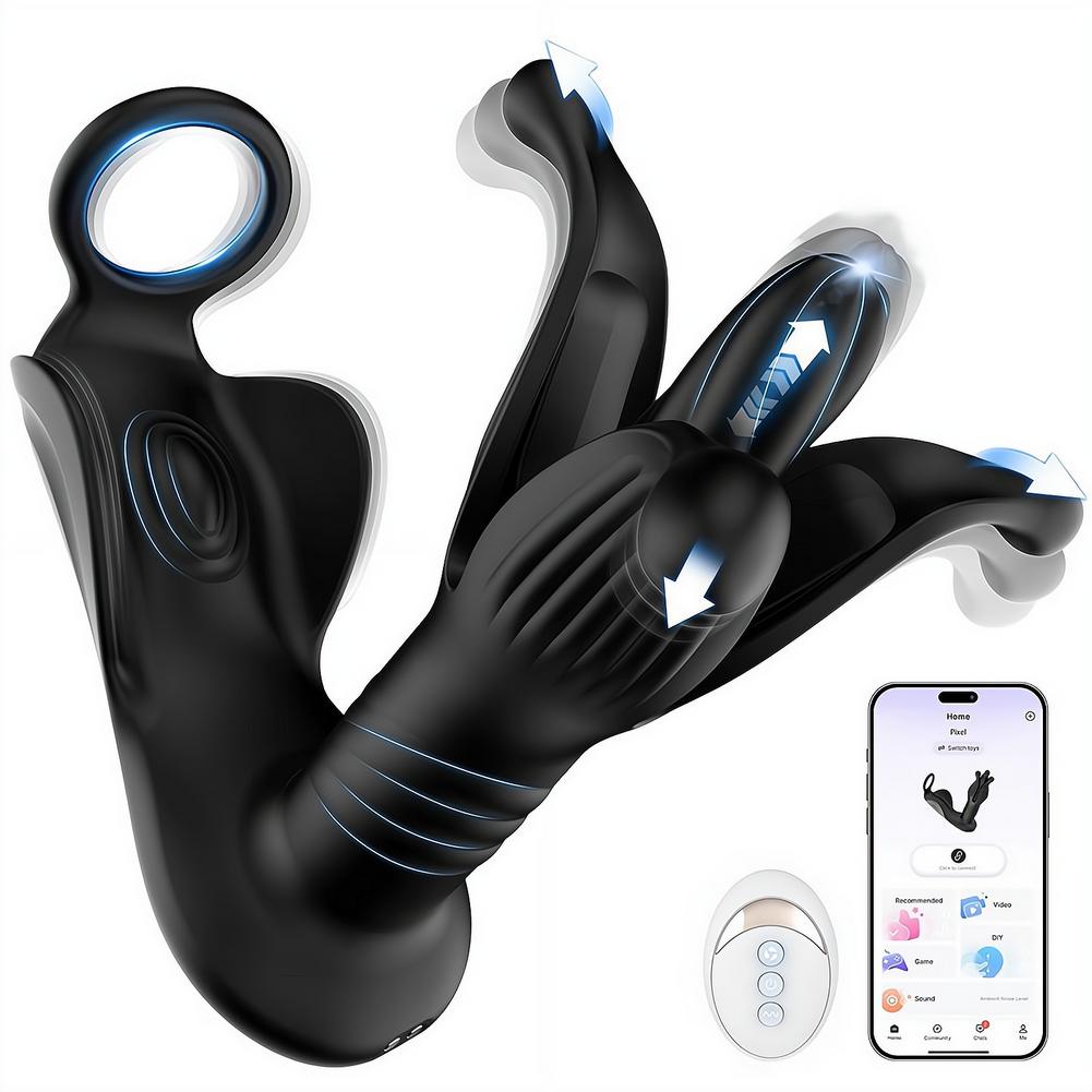 Men Accessories App - Bluetooth Analplug Vibrator Kabellose APP-Fernbedienung Massagegerät
