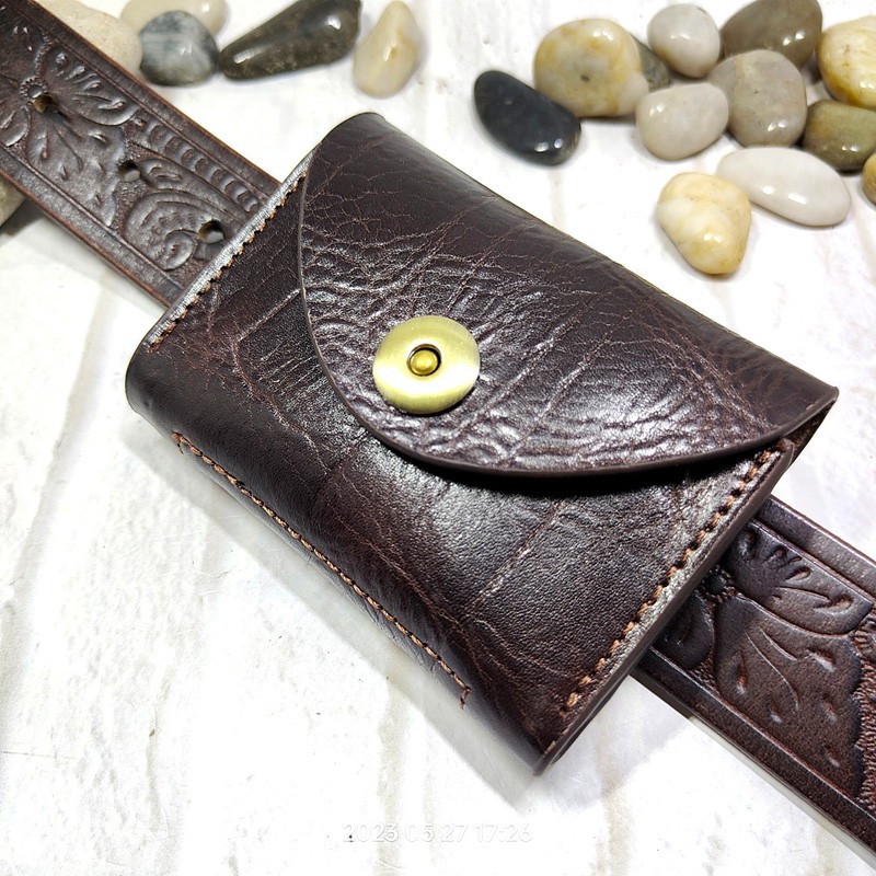 Coin Holder Men - Blongk Mini Hüft tasche dünne Gürtel