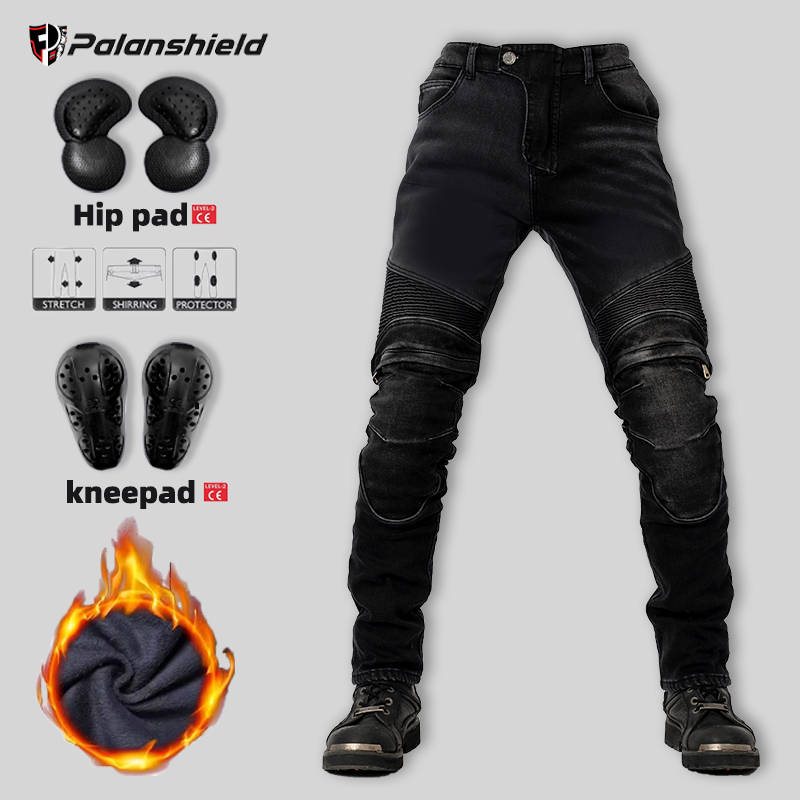 Men'S Accessories For Jeans - Winter Motorrad Hosen warme Männer Kevlar