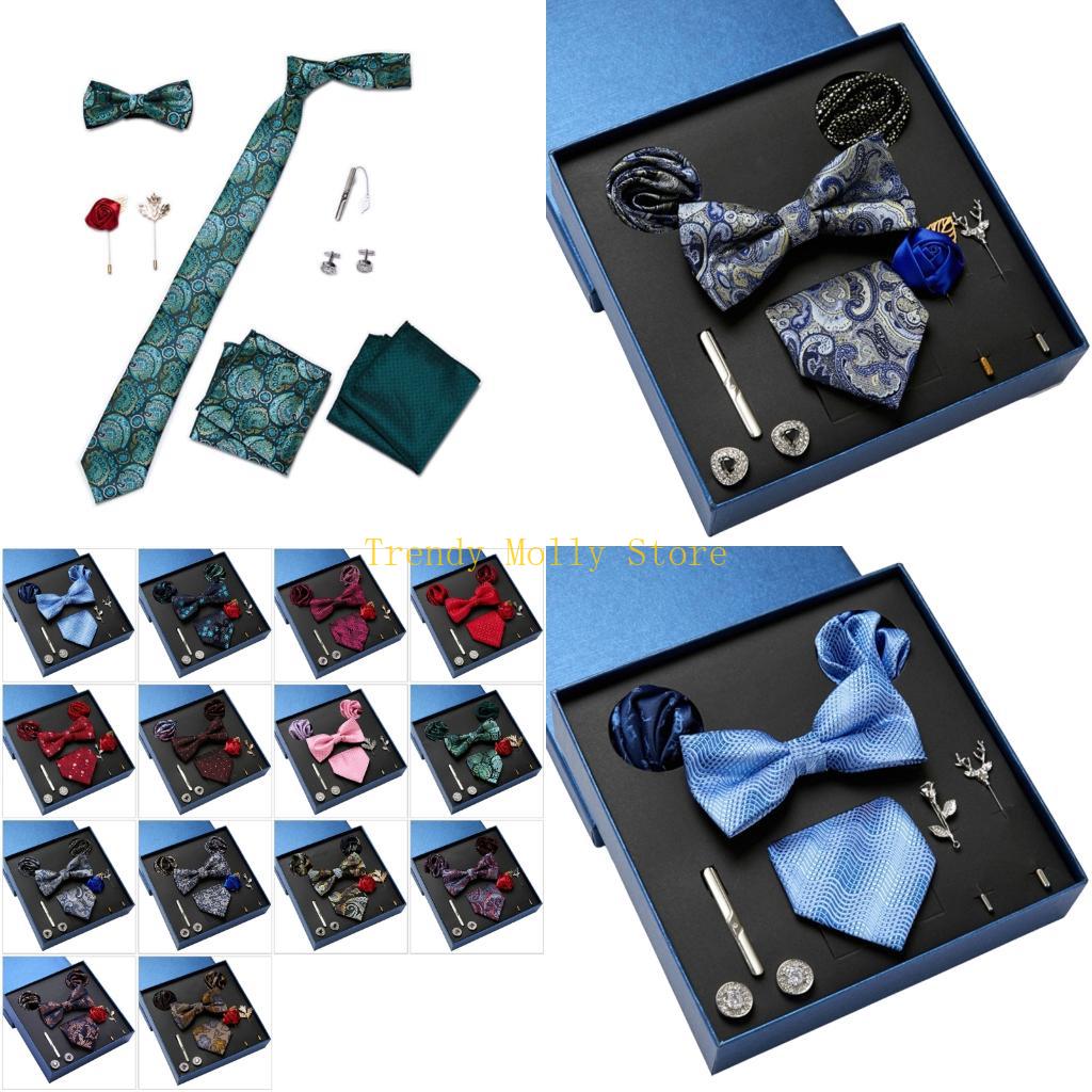 Neck Tie Set Box - N5KB 9-teiliges modisches Krawatten-Set für Herren