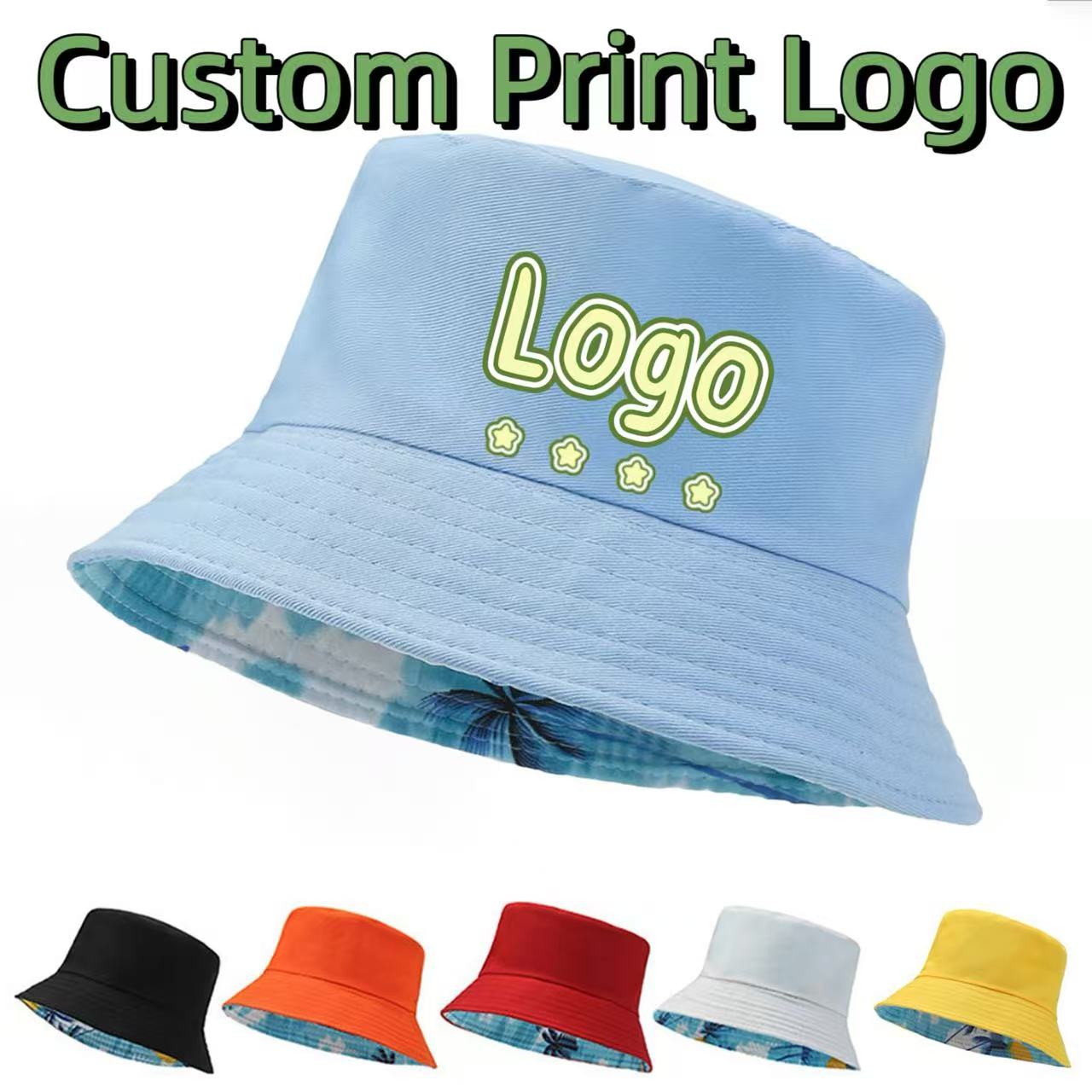 Hat Snapback Cap - Personalisierte bedruckte Logo-Sonnenschutz- und Sonnenschirm-Doppelseitige Fischerhüte