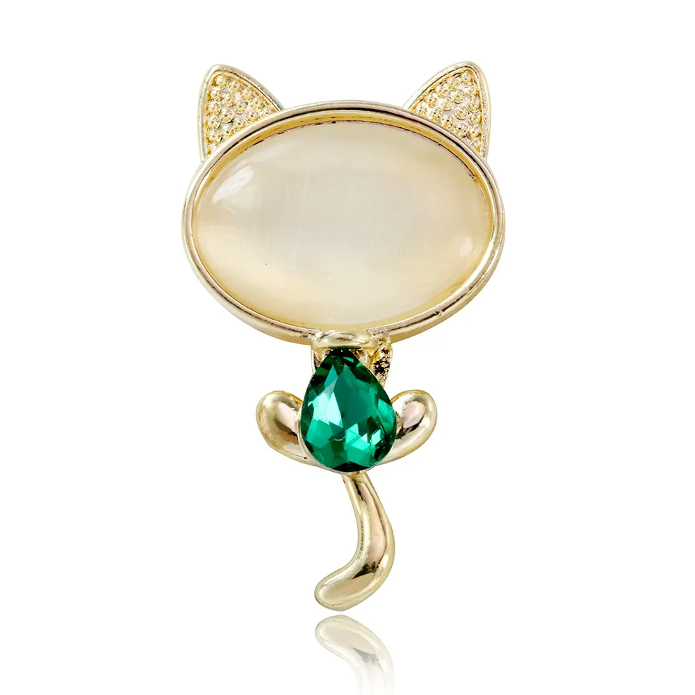 Men'S Accessories Trends 2025 - 1 Stück Schicke Katzen-Brosche für Damen