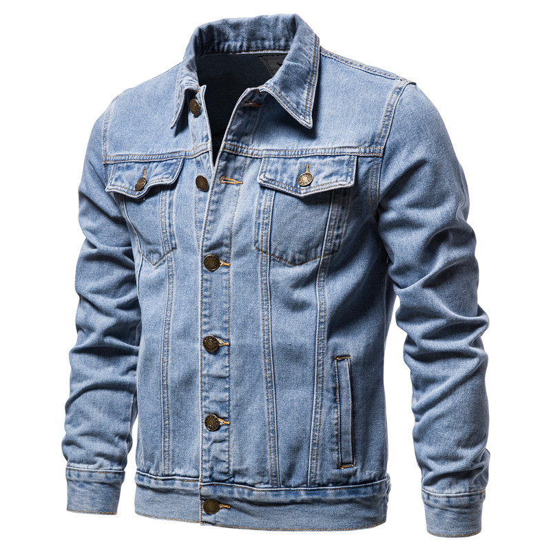 Men'S Accessories For Jeans - 2023 herbst Männer Feste Denim Jacken