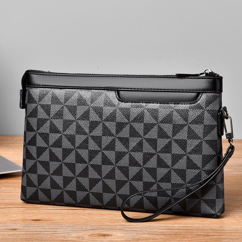 Coin Holder Men - Herren-Geldbörse, Clutch-Tasche, Leder-Münzbörse, große Kapazität, Umschlag-Langbörse,