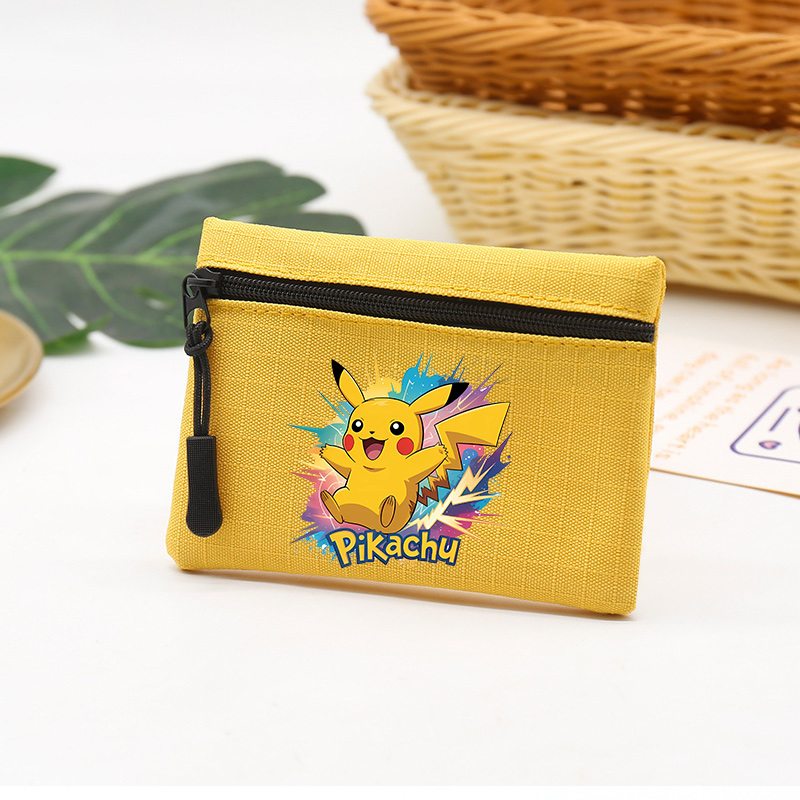 Coin Holder Men - Anime Pokémon Münzbörse Niedliche Quadratische Geldbörse