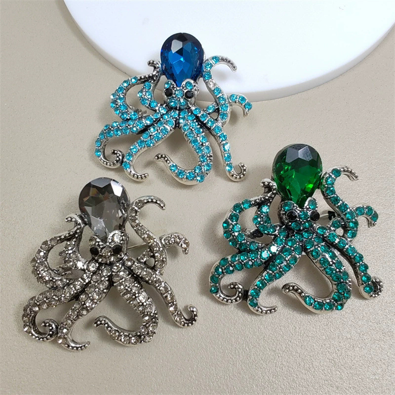 1 Stück Retro Octopus Brosche  – Men'S Accessories Trends 2025 Bewertung und Preis