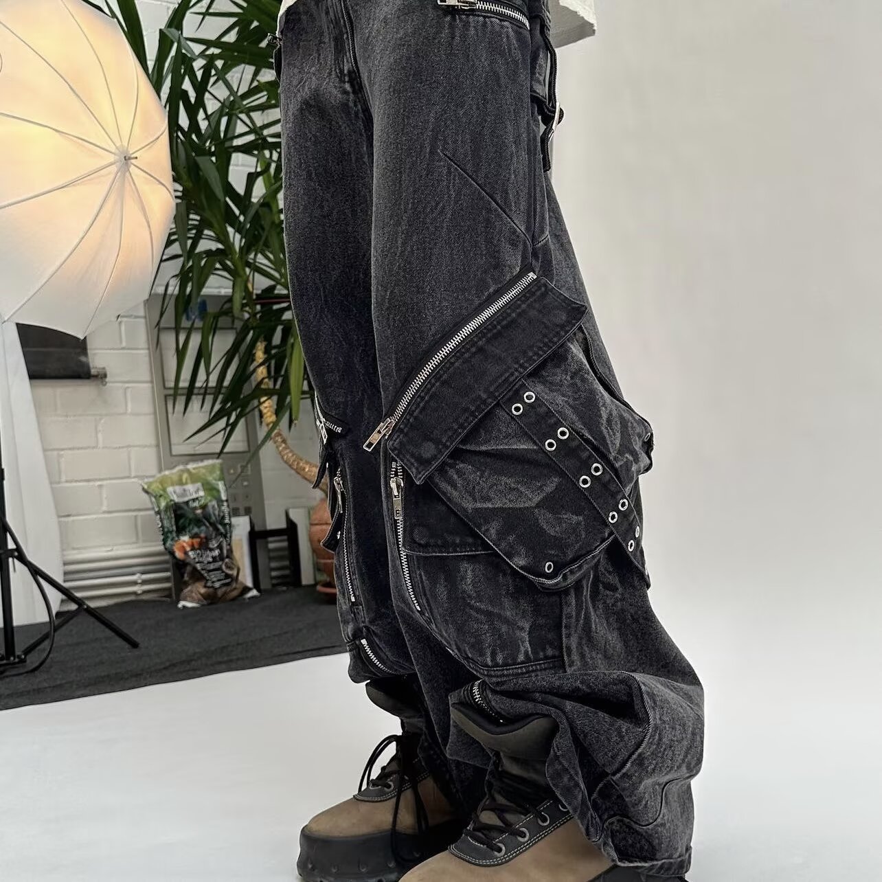 Y2K Schwarz Gothic Punk Multi- – Men'S Accessories For Jeans Bewertung und Preis