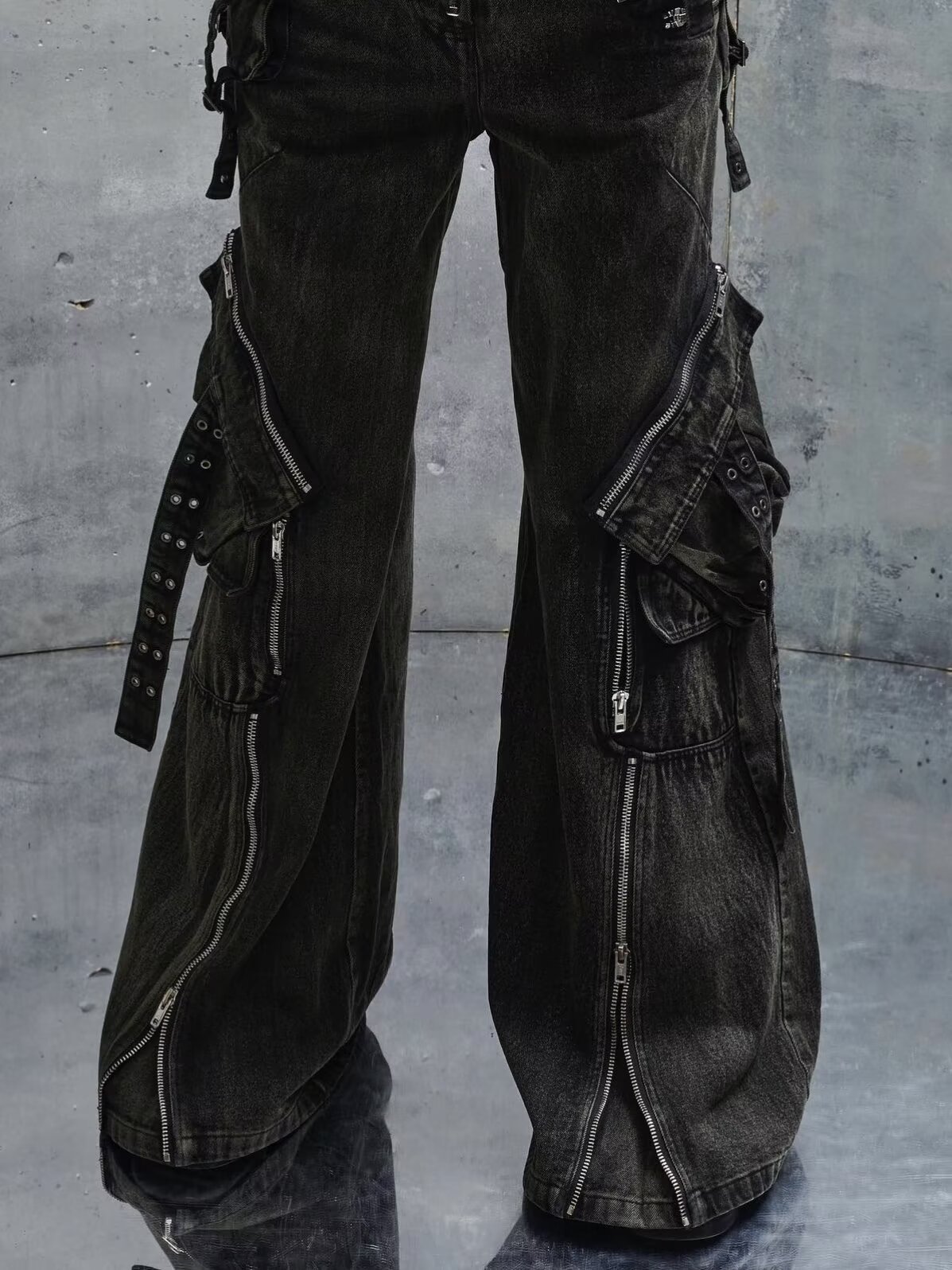 Y2K Schwarz Gothic Punk Multi- – Men'S Accessories For Jeans Bewertung und Preis