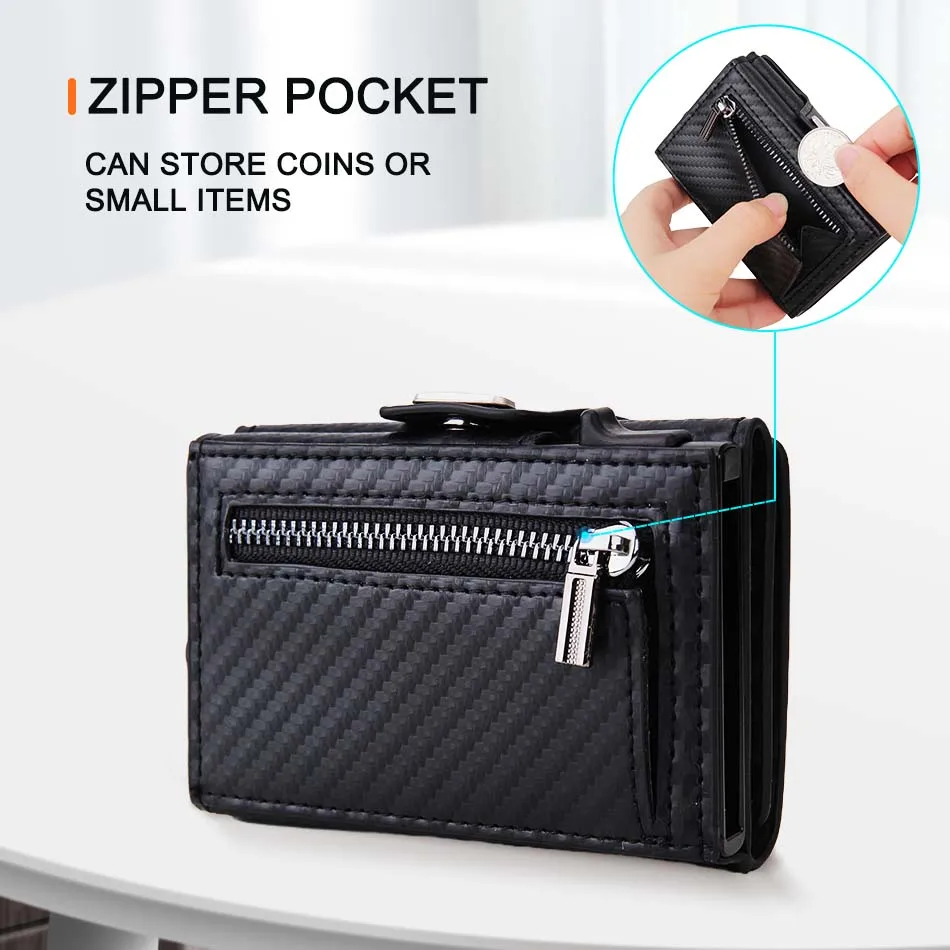 RFID-blockierende Pop-Up-Geldb – Coin Holder Men Bewertung und Preis