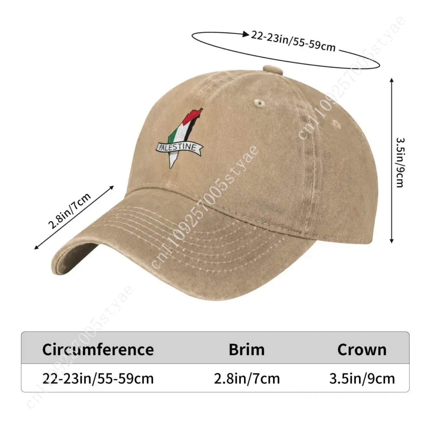 Palästina-Flaggen-Karten-Aufkl – Hat Snapback Cap Bewertung und Preis